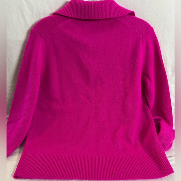 NWT 100% Cashmere Rugby Polo Sweater Sz XS - Picture 4 of 9